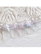 たゆ ネイル(たゆnail)/押し花フレンチネイル