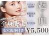 【脱毛デビュー応援】丁寧な施術が大好評/全身脱毛(顔VIO込)毛穴洗浄/¥5,500