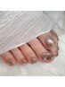【フットネイル】マグネット/フラッシュ¥7500(パラジェル使用)