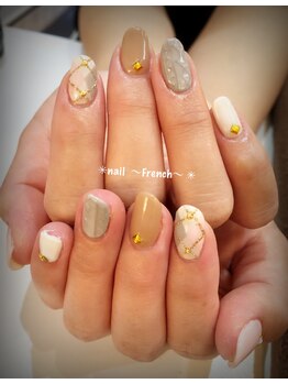 ヘアーアンドネイル フレンチ(French)/ニットネイル