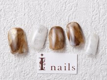 アイネイルズ 梅田店(I nails)/タイダイべっ甲ニュアンス￥7700