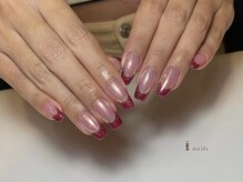 アイネイルズ 四条河原町店(I-nails)/ラメフレンチ¥6500～11500