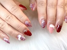 マシェリ(MA CHERIE)/いちごネイル