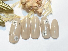 ホログラムお花ネイル