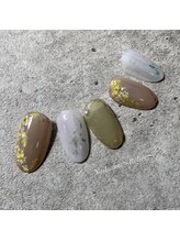 ルリエ(Relier)/ミモザ　春ネイル