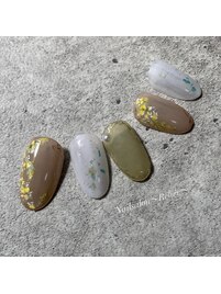 ミモザ　春ネイル