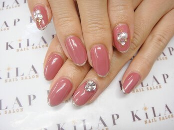 ネイルサロン キラップ(Nail Salon KiLAP)/パールビジューネイル¥7980