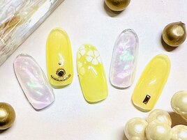 ハニーフラワーネイル♪