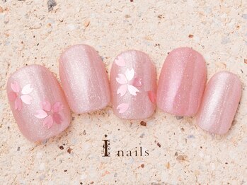 アイネイルズ 町田店(I nails)/さくらシンプルネイル7980円