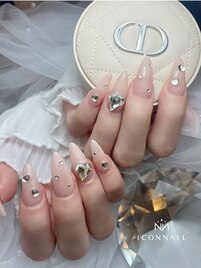 桜ピンクで大人可愛い春ネイル♪