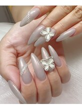 アモールビューティー 新宿店(Amor Beauty)/チップ長さだし　4本アート