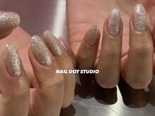ネイルドットスタジオ 堺筋本町(NAIL DOT STUDIO)/ラメワンカラー
