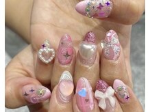 ネイルマフィア 新宿(NAIL MAFIA)/キラキラ詰め込みネイル♪