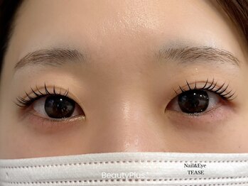 ティーズ 新宿三丁目 新宿御苑店(TEASE)の写真/一重・下がりまつ毛も美しく上向き◇似合わせまつげパーマで理想のカールを実現。上下SETコースも大人気＊