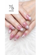 ホワイトベース(White base)/マグネット×ラメグラデーション
