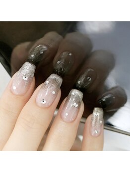 ネイル ビジュー(NAIL BIJOU)/マグネットグラデーションネイル
