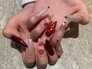 【スカルプ】Y2K風XOXOデザイン