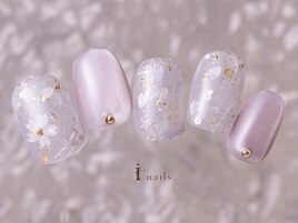 大人シックホロ桜ネイル9480円