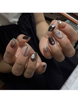 エスネイルサロン(S Nail Salon)/秋ぽっいニュアンスネイル