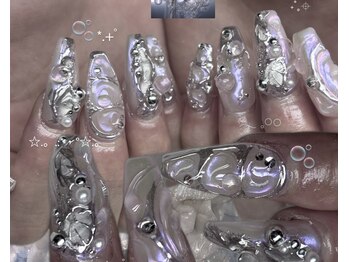 プリンセス(Princess)/海外ミラーネイル9700円