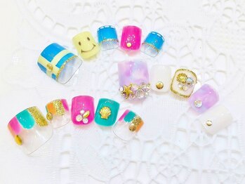 ネイルコレクション ピンク(Nail Collection Pink)/フット定額♪エスニックリゾート