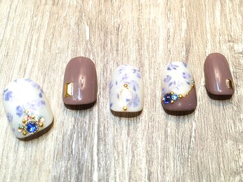 クリスタルネイル ボンベルタ橘店(CRYSTAL NAIL)/フラワーネイル