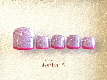 ネイルサロン あかねいろ/春夏ピンクフレンチフット