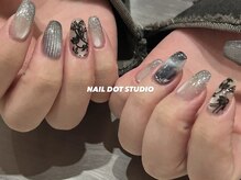 ネイルドットスタジオ 堺筋本町(NAIL DOT STUDIO)/冬色アート