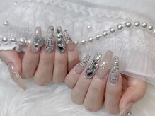 モカ 京橋(moca)/【Risa】ツイードネイル