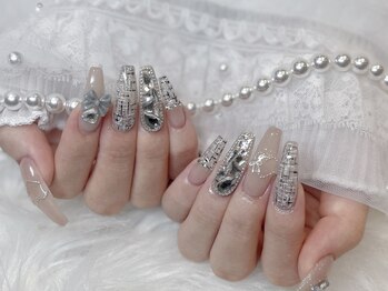 モカ 京橋(moca)/【Risa】ツイードネイル