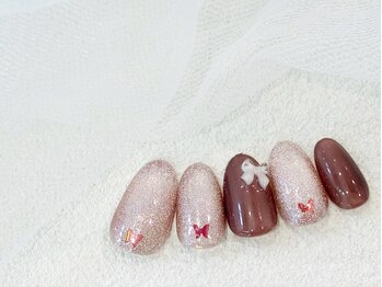 マグネットネイル/蝶々/リボン