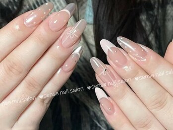 センスネイル 池袋店(Sense Nail)/冬のスノーホワイトネイル