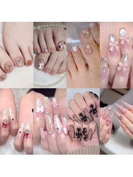 ヴァンネイルサロン 本厚木(VAN NAIL SALON)の写真/【ハンドもフットOK!持ち込みデザイン¥7500】パラジェル無料!丁寧施術とアート力で話題!パーツ持ち込みも◎