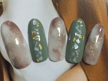 ネイルサロン リリオ(Nail Salon Ririo)/ふんわりタイダイ柄ネイル