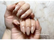 サロンドアイコ (Salon de aico)/□ラメフレンチネイル□