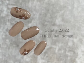 スリー(THREE)/October 2022/nail design