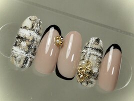 もこもこツイード×フレンチ