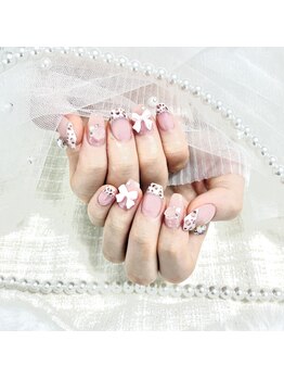 ミニョン(Minyon)/ヒョウ柄フレンチネイル♪