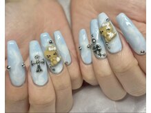 ネイルマフィア 新宿(NAIL MAFIA)/マーブル×日焼けキティ☆