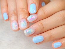 グロスネイル(gloss nail)/シェラック/お花ネイル