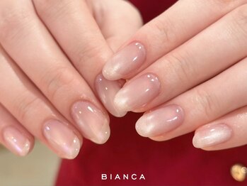 ビアンカ 栄店(Bianca)の写真/《シンプルが得意☆》オフィスネイル人気☆肌に馴染む似合わせカラーのご相談大歓迎！【チタネイル導入店】