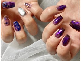 話題のマグネット×アシメネイル