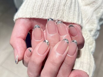 プロモート 岡山城下店(Promote)/ガラスフレンチネイル