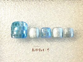春色　シースルーフットネイル
