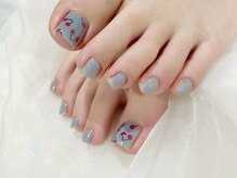 シ ベル 梅田茶屋町店 ネイル(Ci belle)/フットネイル/チェリー柄ネイル