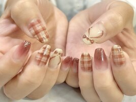 チェックネイル