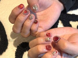 きらきらニュアンスネイル