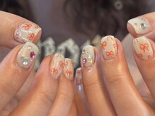 アイネイルズ 天神今泉店(I-nails)/【hinako】手書きリボンpop