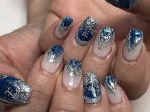サロン アクセシブル(salon ACCESSIBLE)/雪の結晶ネイル