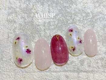 ウィスプ(WHISP)/クリア押し花ネイル/パラジェル